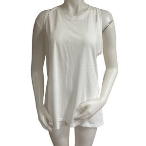 Reebok Jersey Tank Pure White Size Large